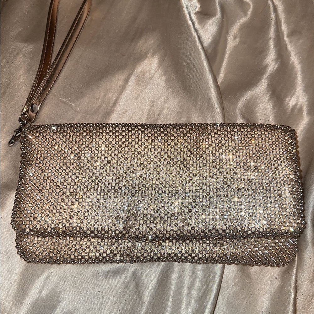 Lulus rhinestone clutch